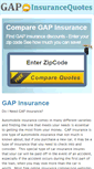 Mobile Screenshot of gapinsurancequotes.org