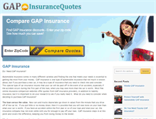 Tablet Screenshot of gapinsurancequotes.org